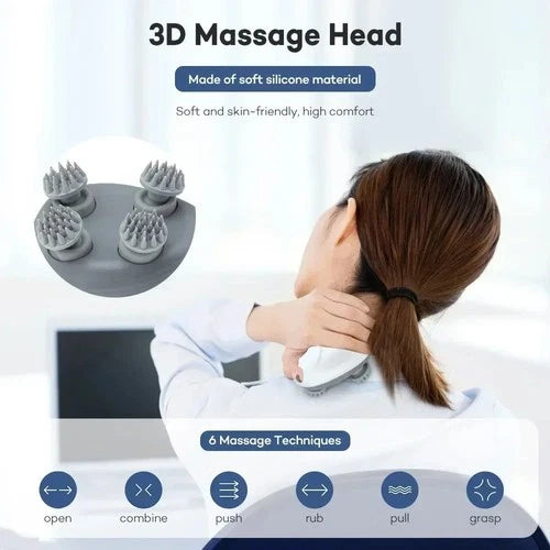 Electric Body & Scalp Massager – Deep Tissue Vibration for Neck, Shoulders, Arms, Legs & Back
