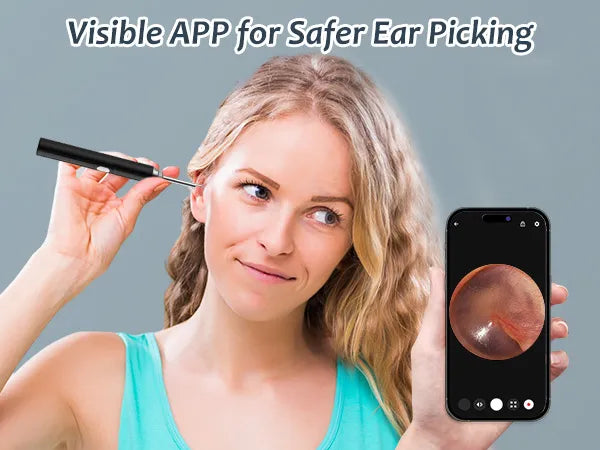 Smart Visual Ear Wax Removal Tool – Wireless Otoscope Camera Kit