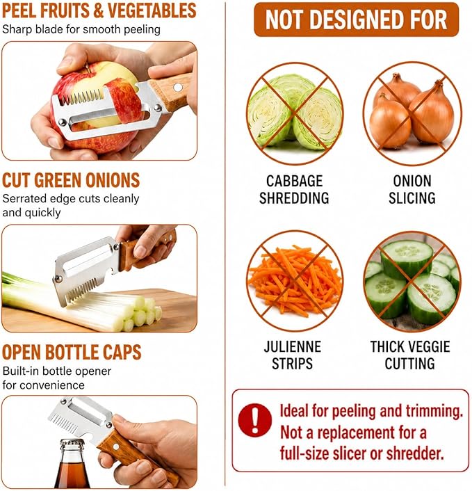 Multifunctional Ultra-Sharp Vegetable Peeler & Cutter