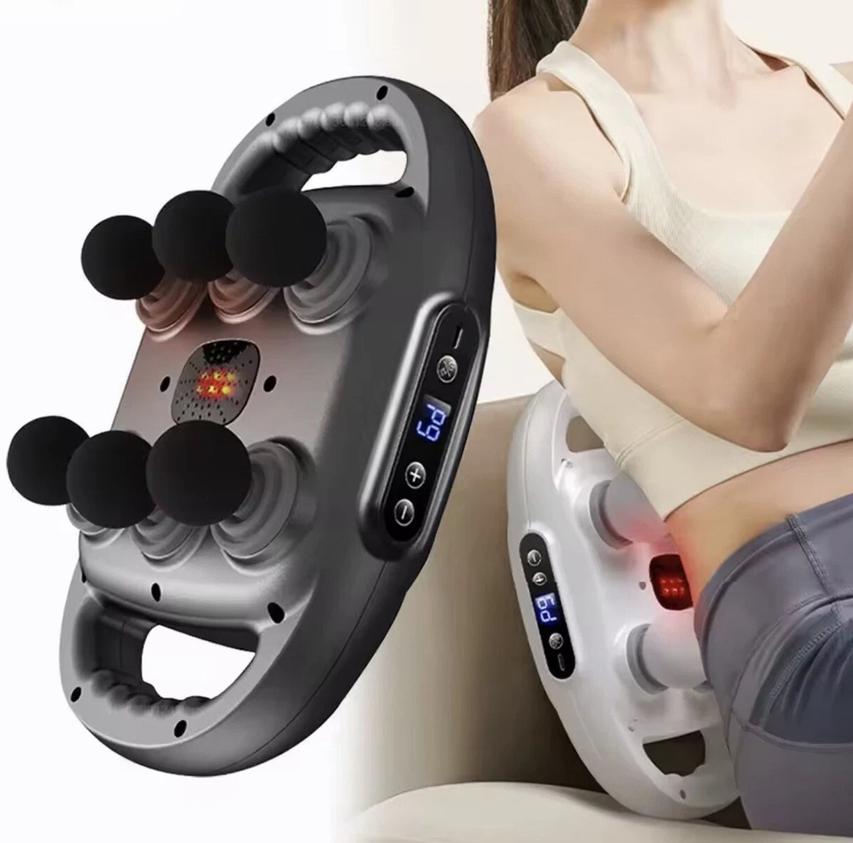 Multi-Head Fascia Muscle Massager Gun